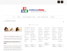 Tablet Screenshot of intellbaby.com